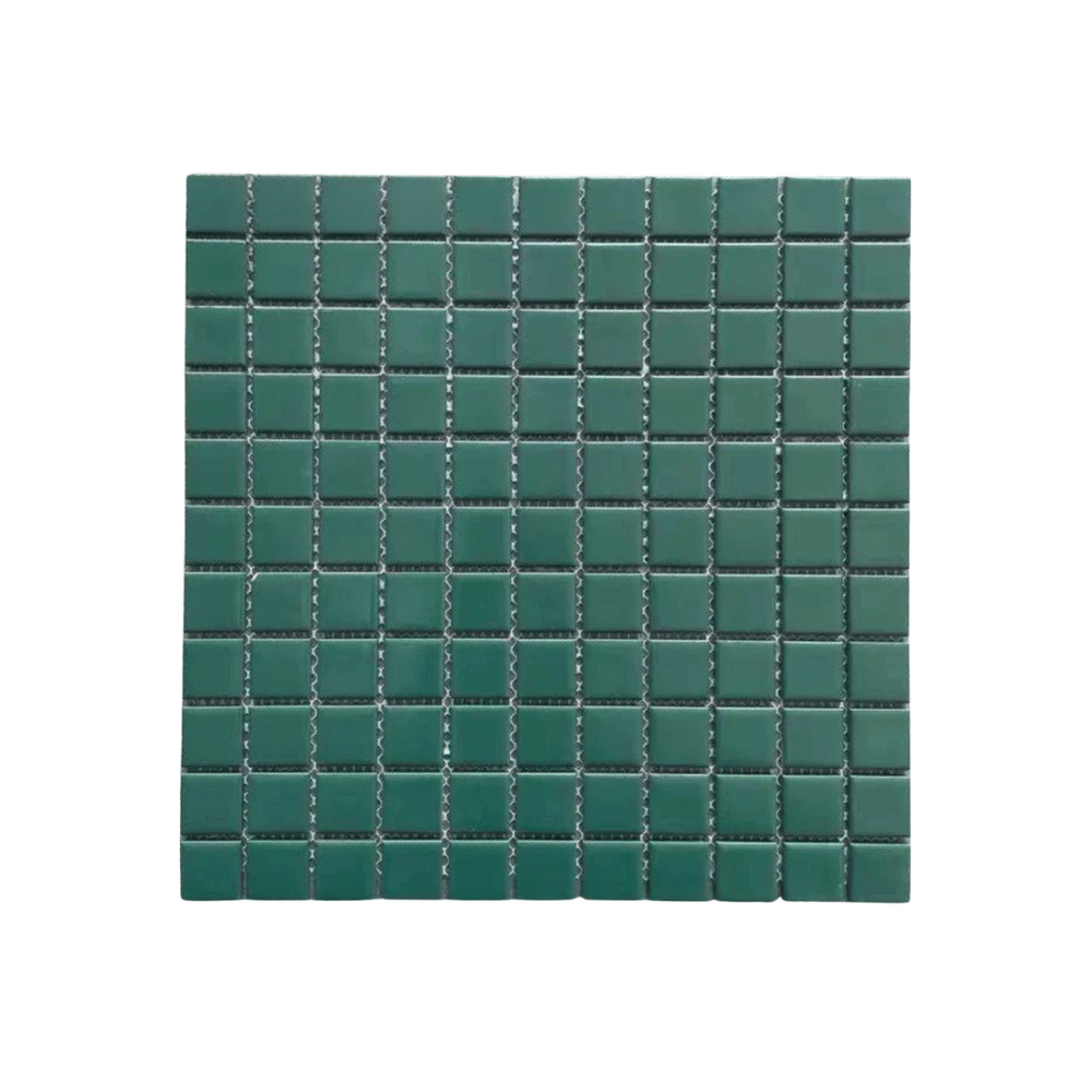 โมเสค TIMELESS TILES รุ่น CLASSIC SQUARE 25 ขนาด 30X30 ซม. สีเขียวเข้ม ผิวด้าน MATTE FOREST GREEN โมเสคเซรามิกทรงสี่เหลี่ยมจัตุรัส_0